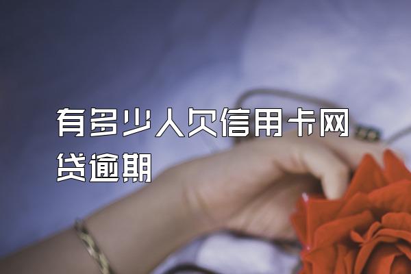 有多少人欠信用卡网贷逾期