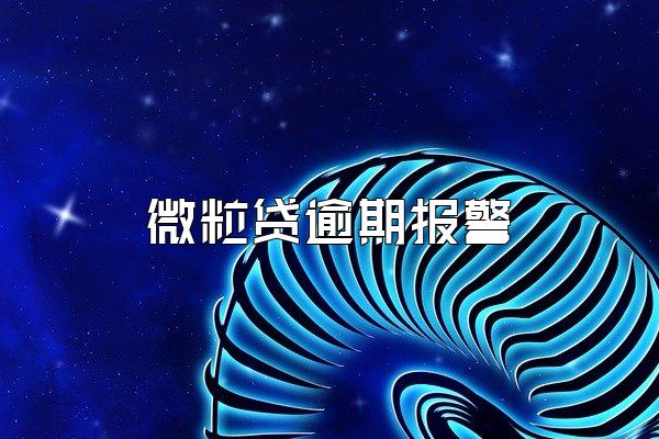 微粒贷逾期报警
