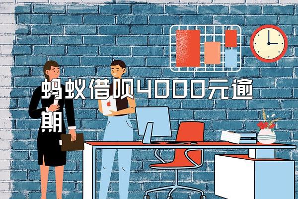 蚂蚁借呗4000元逾期