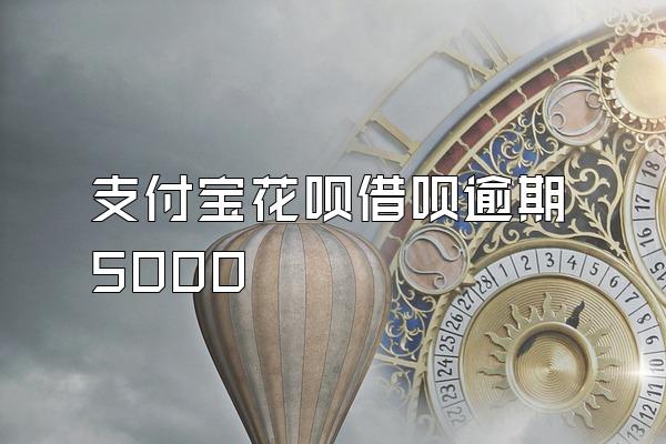 支付宝花呗借呗逾期5000