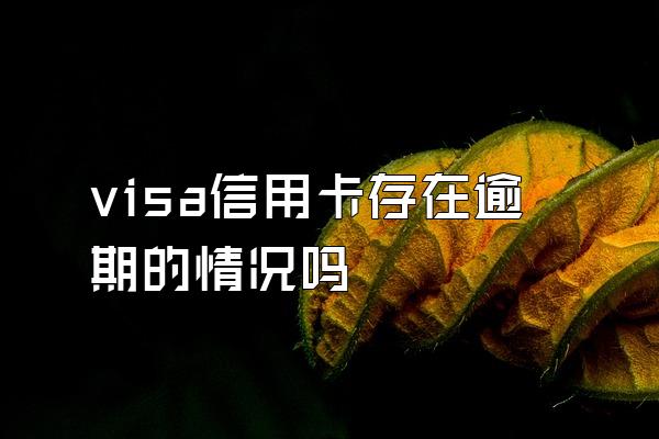 visa信用卡存在逾期的情况吗