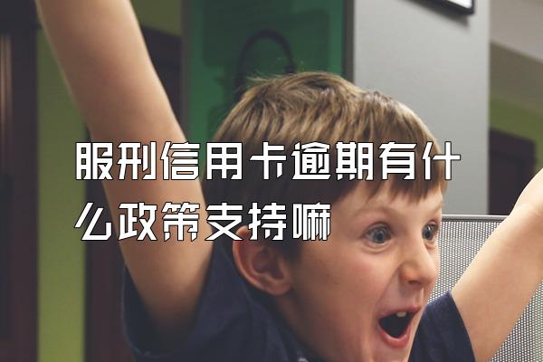 服刑信用卡逾期有什么政策支持嘛