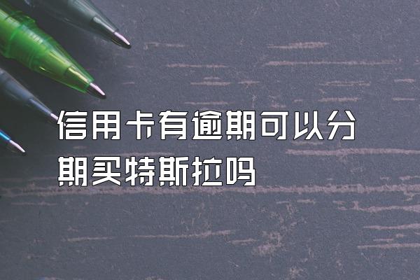 信用卡有逾期可以分期买特斯拉吗