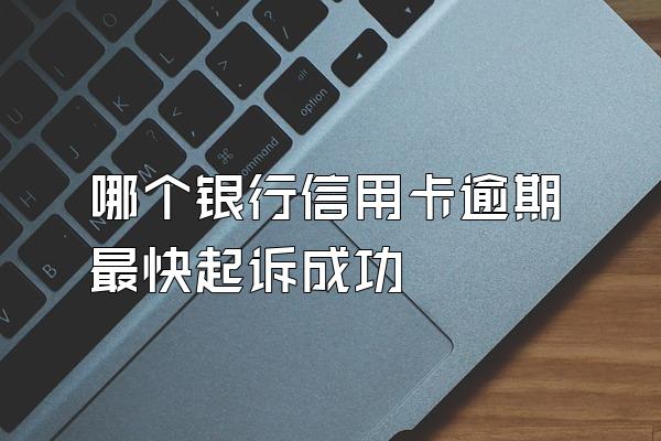 哪个银行信用卡逾期最快起诉成功