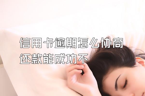 信用卡逾期怎么协商还款能成功不