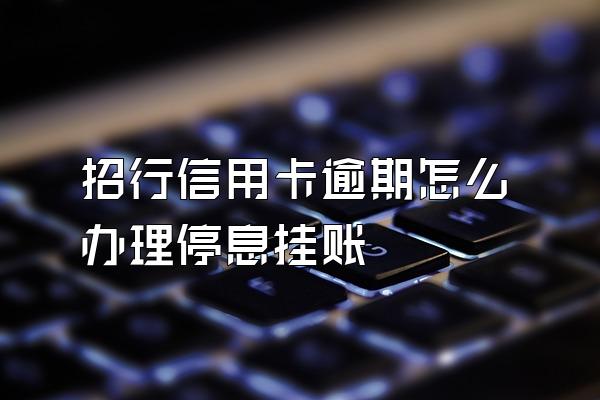 招行信用卡逾期怎么办理停息挂账