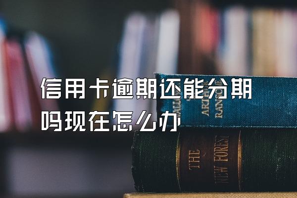 信用卡逾期还能分期吗现在怎么办