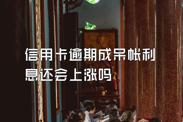 信用卡逾期成呆帐利息还会上涨吗