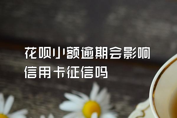 花呗小额逾期会影响信用卡征信吗