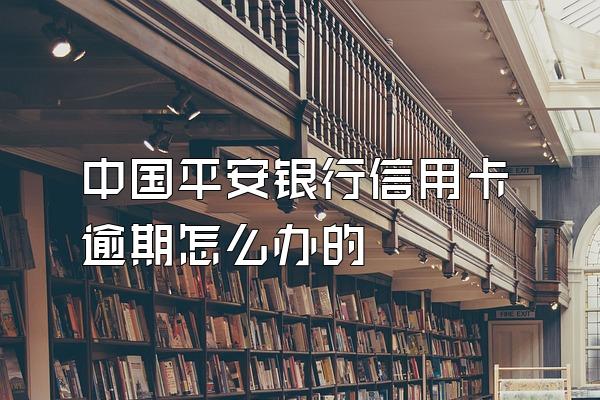 中国平安银行信用卡逾期怎么办的