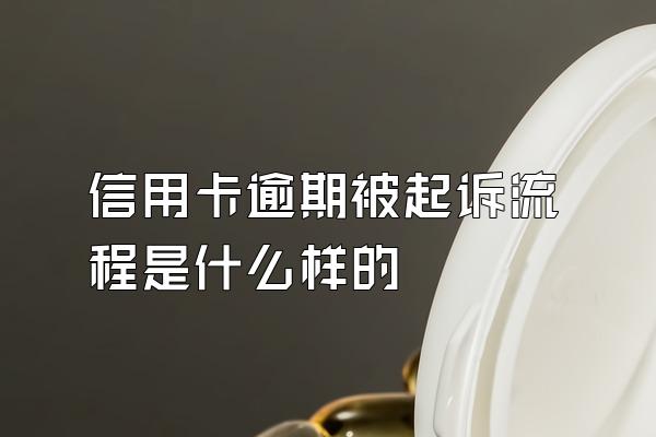 信用卡逾期被起诉流程是什么样的