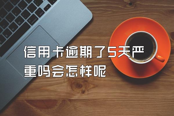 信用卡逾期了5天严重吗会怎样呢