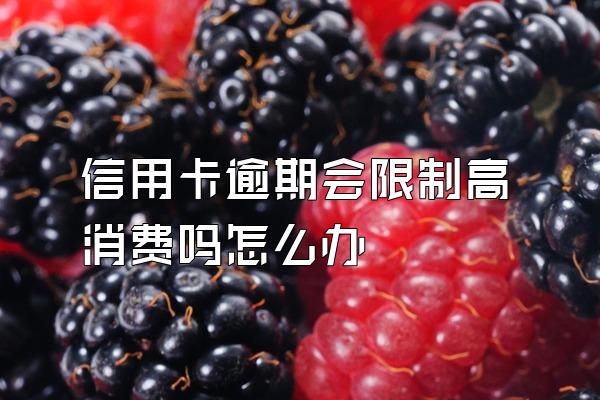 信用卡逾期会限制高消费吗怎么办