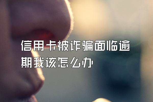 信用卡被诈骗面临逾期我该怎么办