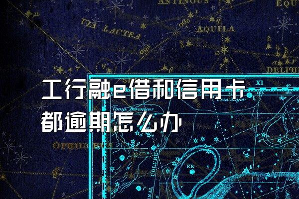 工行融e借和信用卡都逾期怎么办