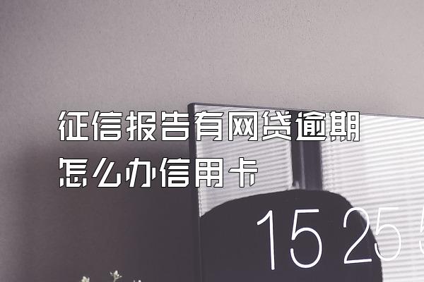 征信报告有网贷逾期怎么办信用卡