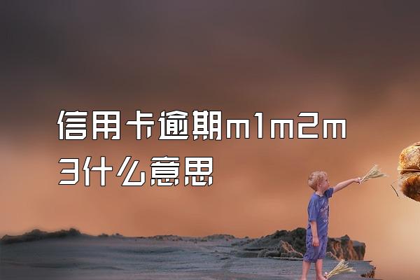 信用卡逾期m1m2m3什么意思