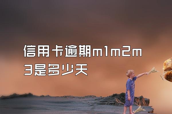 信用卡逾期m1m2m3是多少天