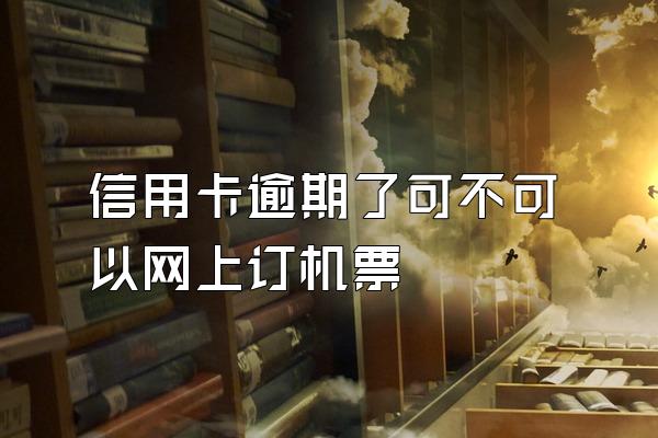 信用卡逾期了可不可以网上订机票