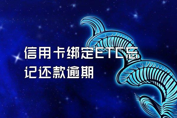信用卡绑定ETC忘记还款逾期