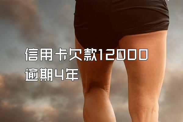 信用卡欠款12000逾期4年
