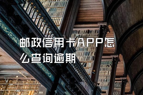 邮政信用卡APP怎么查询逾期