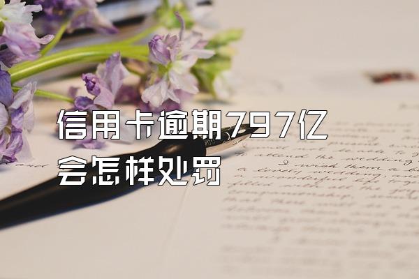 信用卡逾期797亿会怎样处罚