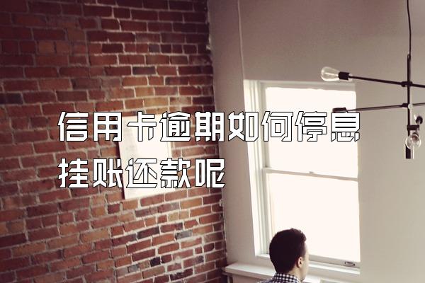 信用卡逾期如何停息挂账还款呢