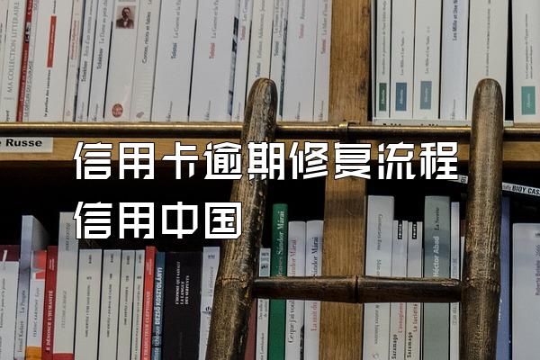 信用卡逾期修复流程信用中国