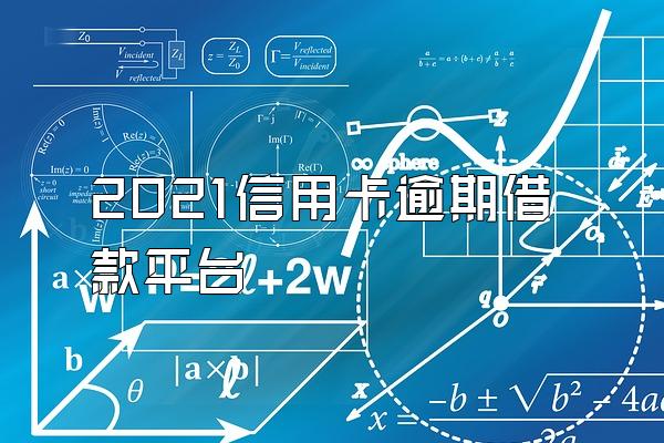 2021信用卡逾期借款平台