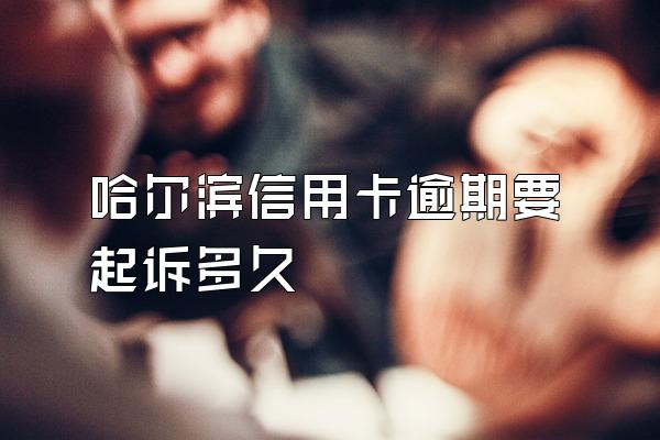 哈尔滨信用卡逾期要起诉多久