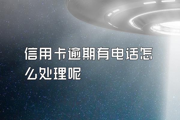 信用卡逾期有电话怎么处理呢