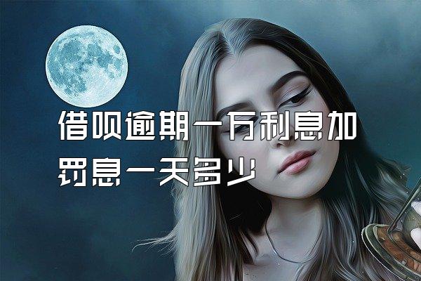 借呗逾期一万利息加罚息一天多少