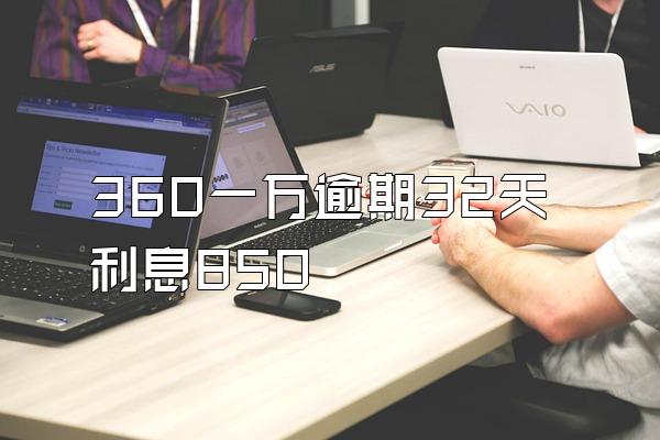 360一万逾期32天利息850