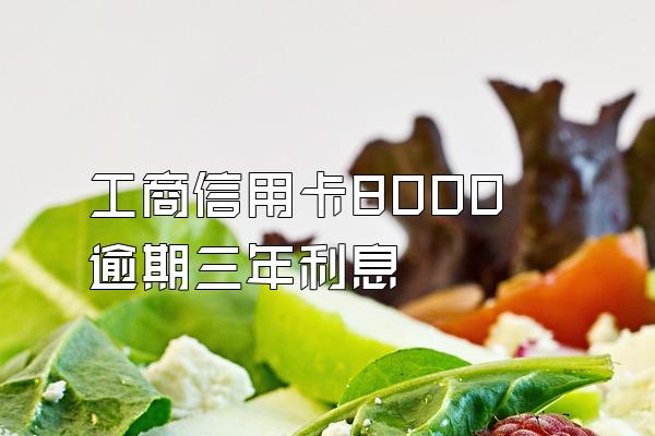 工商信用卡8000逾期三年利息