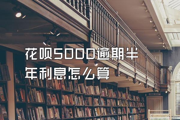 花呗5000逾期半年利息怎么算