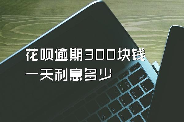 花呗逾期300块钱一天利息多少