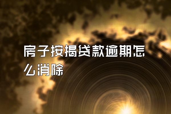 房子按揭贷款逾期怎么消除