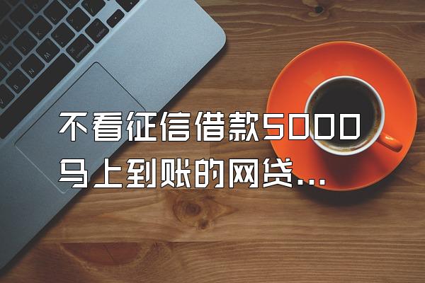 不看征信借款5000马上到账的网贷口子?