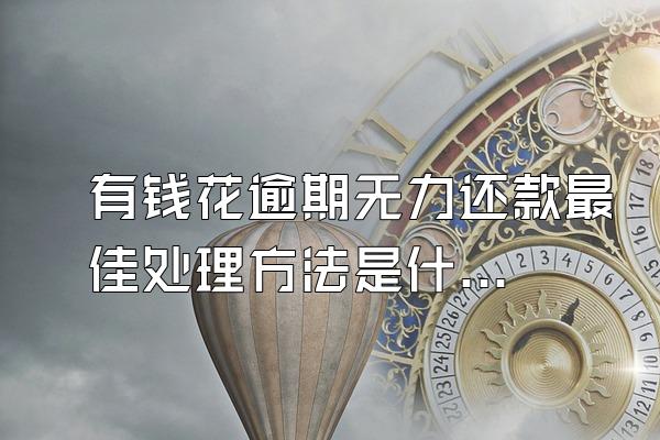 有钱花逾期无力还款最佳处理方法是什么样的