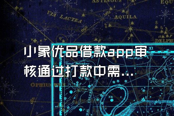 小象优品借款app审核通过打款中需要多久