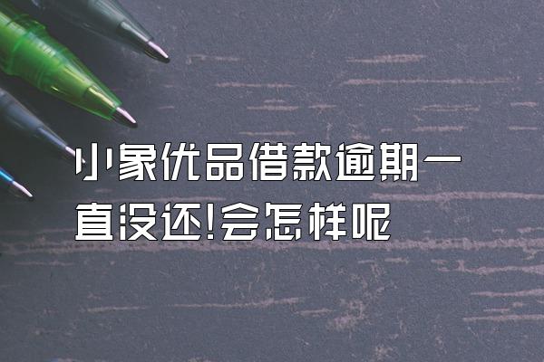 小象优品借款逾期一直没还!会怎样呢