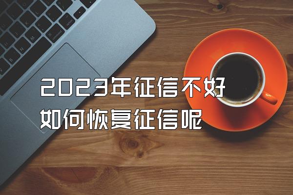 2023年征信不好如何恢复征信呢