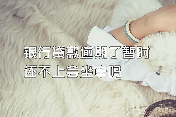 银行贷款逾期了暂时还不上会坐牢吗