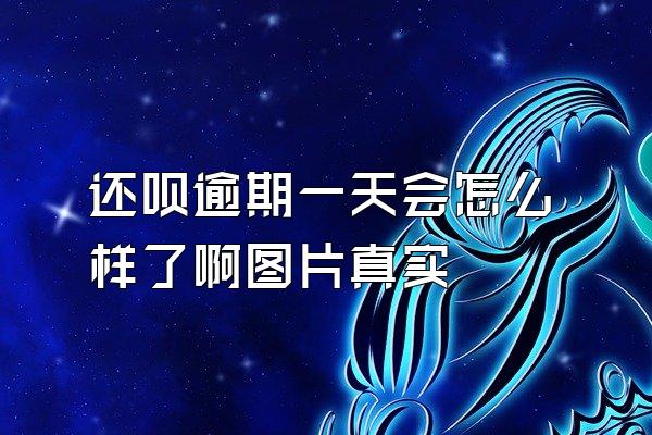 还呗逾期一天会怎么样了啊图片真实