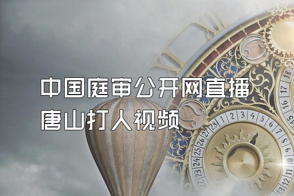 中国庭审公开网直播唐山打人视频