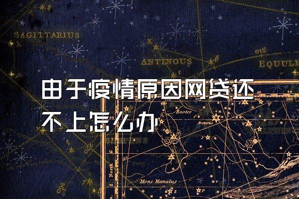 由于疫情原因网贷还不上怎么办