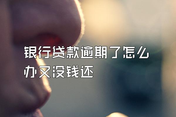 银行贷款逾期了怎么办又没钱还