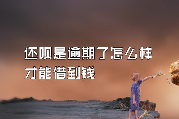 还呗是逾期了怎么样才能借到钱