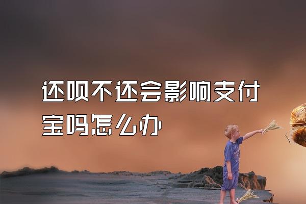 还呗不还会影响支付宝吗怎么办